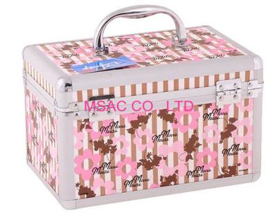 China Cabelo cor-de-rosa dos casos de alumínio da beleza que veste caixas com fechamento à venda