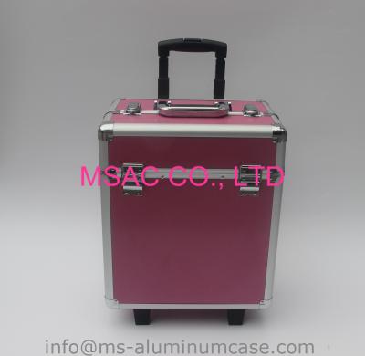 China Large Storage Space Aluminium Beauty Case On Wheels 440 X 280 X 345 Mm for sale