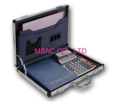 China Portable Aluminum Attache Case With Two Combination Locks 460 X 365 X 60mm for sale