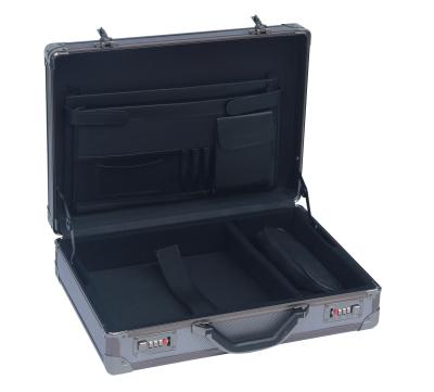 China Professional Grey Aluminum Attache Case Embossed Diamond Surface 460 * 330 * 135mm for sale