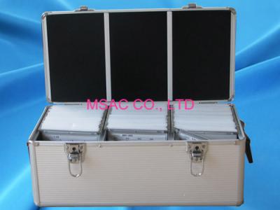 China MDF de aluminio multiusos del caso 3m m del almacenamiento del DVD con el panel de plata del ABS en venta