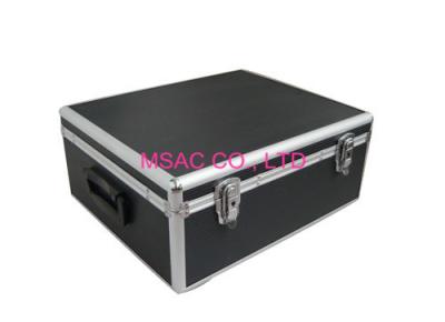 China A caixa de alumínio preta feita sob encomenda do armazenamento de DVD veste - L resistente 360 X W 220 X H 180mm à venda