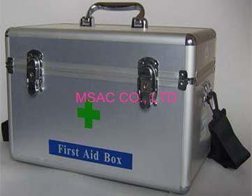 China Multifunctional Doctor First Aid Box , Metal First Aid Kit MS-FA-12 With Lock for sale