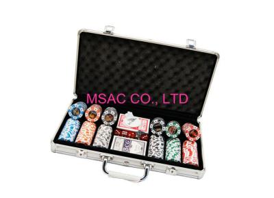 China 300 Pcs Aluminum Chip Case / Counter Carrying Cases Size L389 X W200 X H69mm for sale