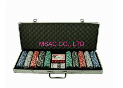 China MSAC Aluminum Chip Case Silver Color Aluminum Poker Chip Case Size Customized for sale