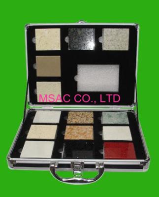 China Caja de mármol de aluminio de aluminio popular de la muestra de la caja de presentación para las muestras de las piedras que embalan en venta