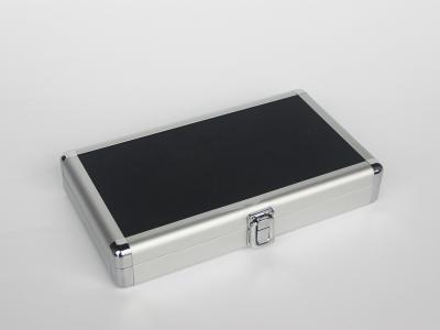China Silver Small Aluminum Hard Case With 180 Degree Open Easy Transport for sale