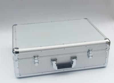 China ABS Diamond Silver Aluminum Flight Case , Professional Aluminum Equipment Cases for sale