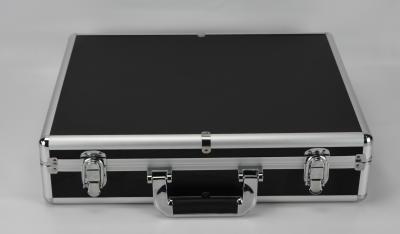 China Black Aluminum Tool Carrying Case 400*360*200mm, Aluminum Tool Briefcase For Sale for sale