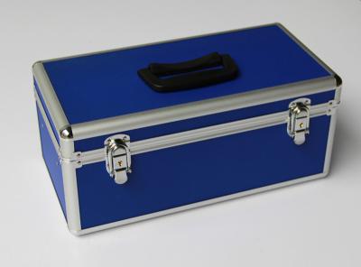 China Blue Aluminum First Aid Box Portable Doctor Case For Carry Medicine And Medicine Tools for sale