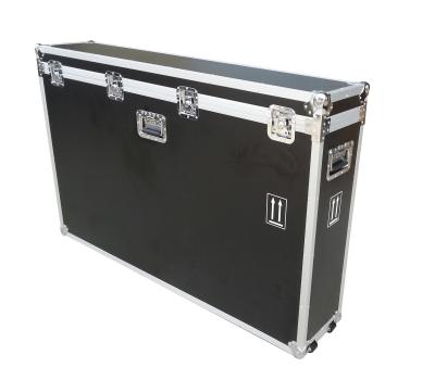 China Custom Aluminum Road Case Black Equipment Flight Carrying Case With Wheels for sale