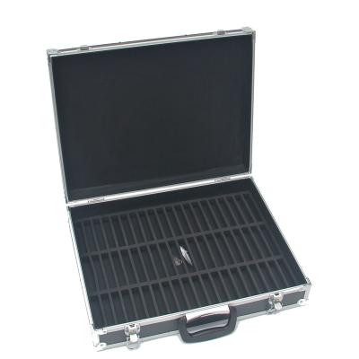China Aluminum Tool Case With Foam Case 60 Aluminum Cassette Hard Carrying Case for sale