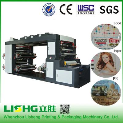 China Stack Type 4 Colors Flexo Film Printing Machine High Speed Synchronous Belt Transmission for sale