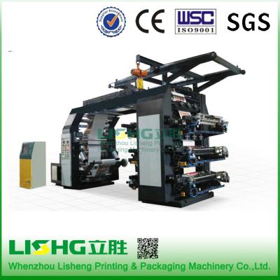China 6color Stack Type LDPE HDPE BOPP OPP Double Side Printing Flexographic Printing Machine for sale