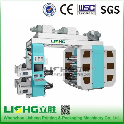 China 6color Stack Type Plastic Film Flexographic Printing Machine for sale