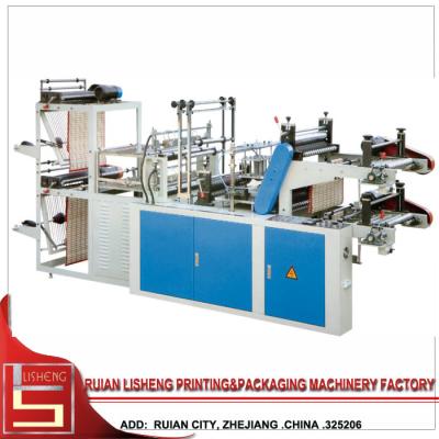 China Two - layer Rolling Automatic Bag Making Machine For Vest / Flat Bags for sale
