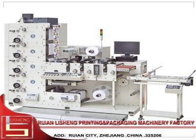 China Multicolor Letterpress Lntermittent Rotary Label Printing Machine , 60m/min for sale