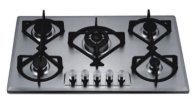 China 5 Burner Gas Cooker Hob , Five Burner Gas Hob With Flame Failure Safety Device for sale