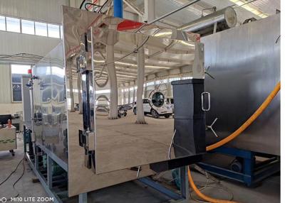 China Industrial 100kg/Batch Food Vacuum Freeze Dryer With Bitzer Compressor for sale