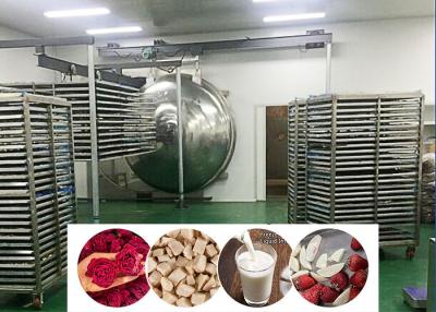 China Máquina de secado por congelación industrial de alimentos con vacío 200 kg/partido en venta