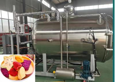 China Máquina de secagem por congelamento de alimentos e frutas com sistema de refrigeração Bitzer à venda