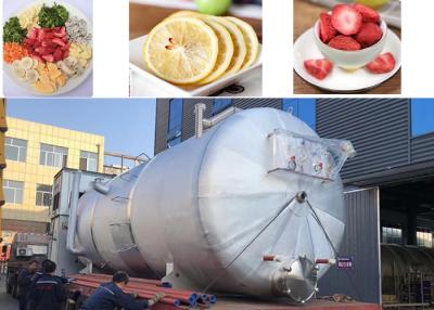 China Secador de congelación industrial de alimentos de gran tamaño con sistema de control PLC y nivel de ruido de 50 dB en venta