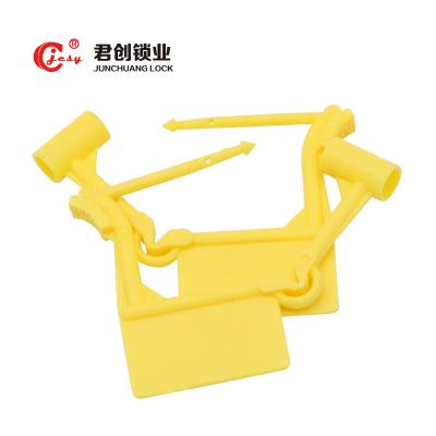 Chine Sceaux de cadenas en plastique résistant à la falsification JCPL003 Sceaux jetables avec numéro de série à vendre