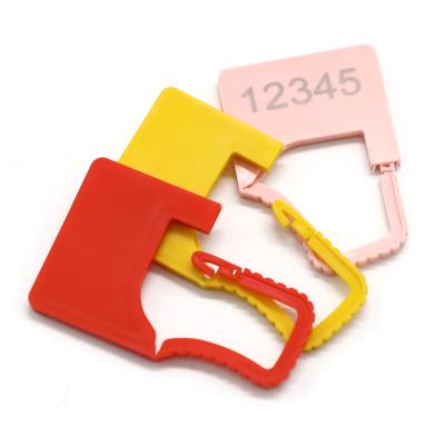 中国 JCPL005 プラスチックのパッドロック セキュリティシール 赤 白 緑 カスタマイズ 販売のため