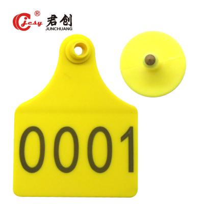 China JCET015 cattle goat sheep pig identification ear tag  sheep ear tag with barcode animal ear tag clippers for sale