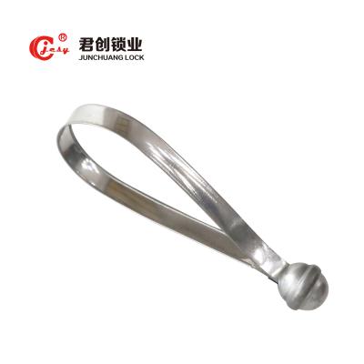 China Embossed Metal Strap Seal JCSS002 Metal Seal For Steel Strapping Edge Curled for sale