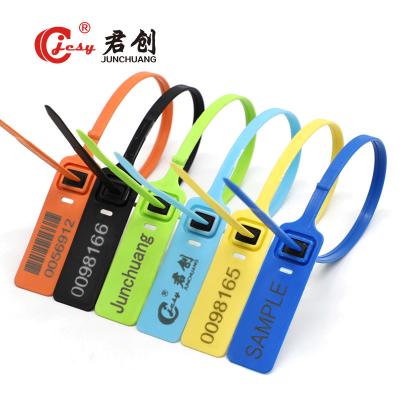 China JCPS605 sello de seguridad de plástico autobloqueador Impresión láser para contenedores en venta