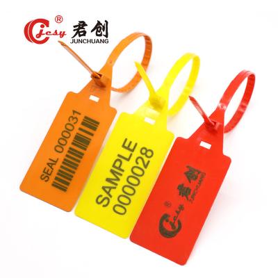 China Selo de segurança de plástico à prova de adulteração Etiqueta de segurança numerada 460 mm Para sacos à venda