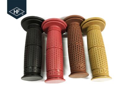 China Rubber 22mm Handgrips Motorcycle Replacement Parts Red Color For Chooper Bike for sale