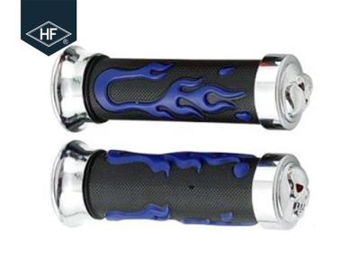 China Black Silver Harley Motorcycle Modified Parts Handle 25mm Right Hand Grips for sale