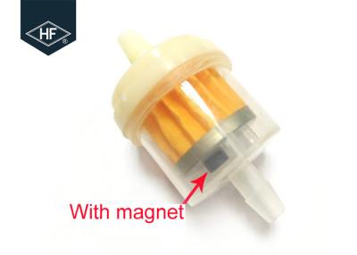 China Scooter Mower Motorcycle Fuel Filter , Universal Plastic High Flow Fuel Filter With Magnetic for sale