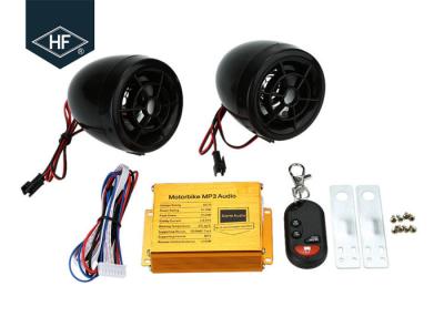 China Car Audio ABS Electric Motorcycle Parts , Motorcycle Alarm System MP3 FM Radio Stereo Speaker Music for sale