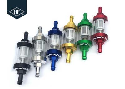 China Modified CNC Aluminum Fuel Filter Oil Cleaner For Carburetor ATV Scooter Universal for sale