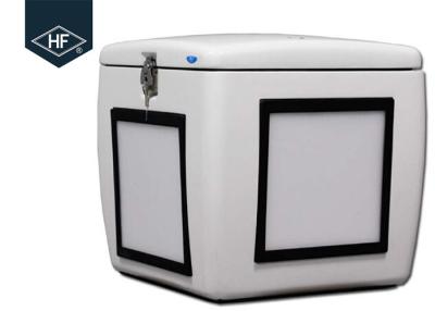 China Motorcycle Scooters Food Delivery Box 85L Fiberglass With Led Light 500 * 485 * 495mm for sale