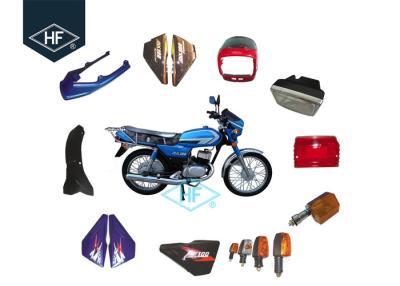 China Complete Motorcycle Plastic Body Parts Blue Front Fender Side Cover For Suzuki AX100 for sale