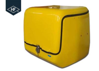China Waterproof Motorbike Food Delivery Box 139L Volume Shock Resistance Yellow Color for sale