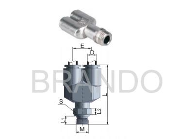 China Metal Joint Quick Connect Pneumatic Fittings , Pneumatic Tube Fittings U Shaped for sale