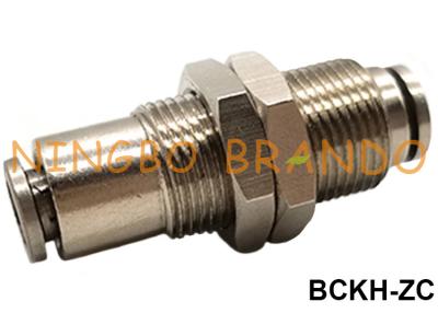China Bulkhead Union Quick Connect Pipe Push In Tube Brass Metal Air Pneumatic Hose Fitting 1/8
