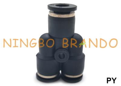 China PY Y Type Push To Connect Plastic Pneumatic Hose Fitting 1/8'' 1/4'' 5/16'' 3/8'' 7/16'' 1/2'' for sale