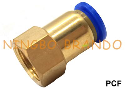 China PCF Push On Female Quick Connect Pneumatic Hose Fitting 1/8