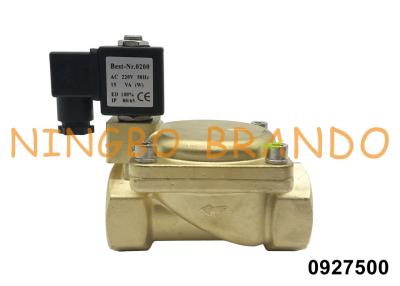 China 0927500 1 1/4'' 2 Way NC Brass Solenoid Valve For Water Air Gas 24V 110V 220V for sale