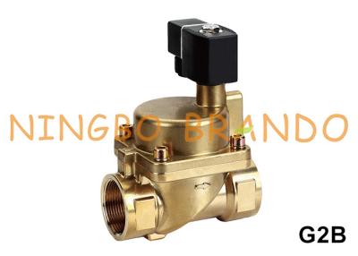 China 40 bar High Pressure Brass Solenoid Valve For Water Air Gas 1/4'' to 2'' 24V 110V 220V for sale