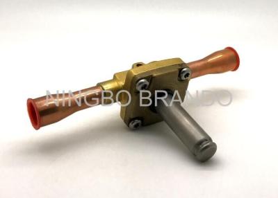 China solenoide 018F6701 com a válvula de solenoide de bronze da refrigeração da tubulação do cobre do corpo para linhas de gás Fluorinated à venda