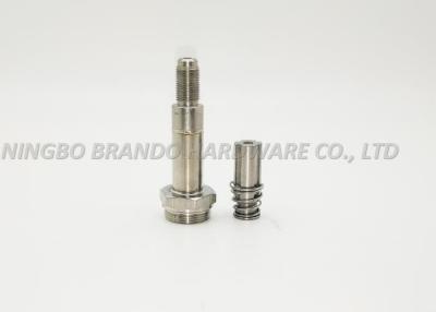 China Three Way Two Position Solenoid Stem With Male Thread Connection/Four Vertical Grooves Movable Core for sale