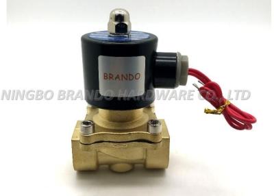 China Flying Leads Solenoid Fluid Control Valve 2 Position 3/4 Inch Pipe Size Brass Body for sale