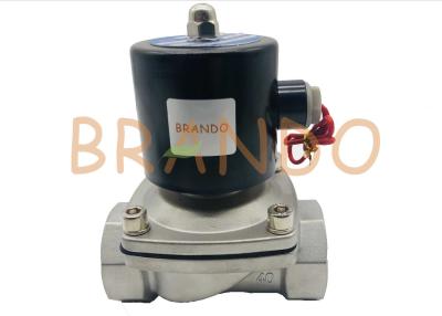 China Silver Water Solenoid Valve 2S-400-40 / Stainless Steel Solenoid Valve Direct Drive for sale